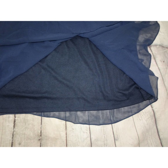 J Kara Navy Sequin Pop Over Dress no scarf, NWT, Sz 24W - Picture 3 of 6